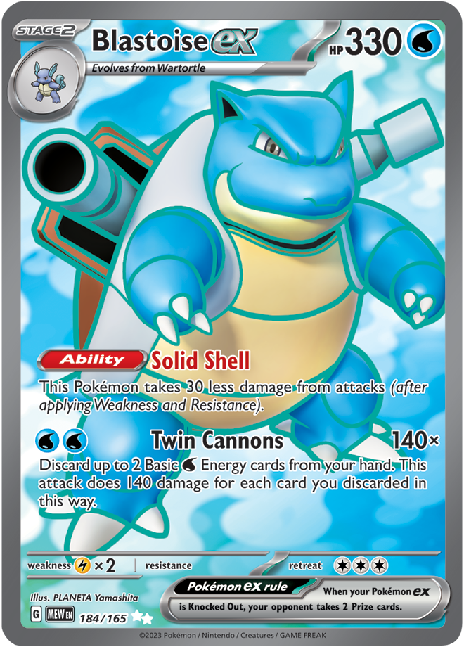 184 - Blastoise ex