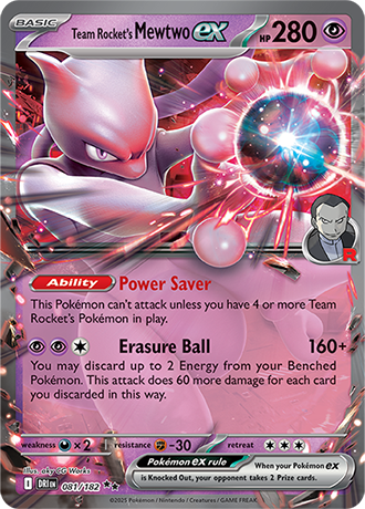 081 Team Rocket's Mewtwo ex