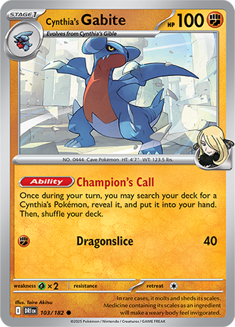 103 Cynthia's Gabite