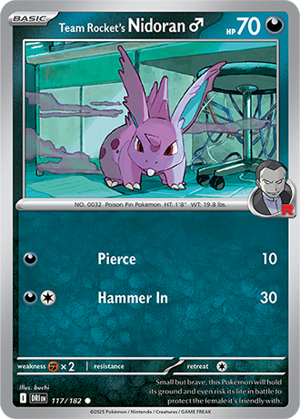 117 Team Rocket's Nidoran♂