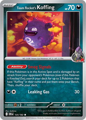 125 Team Rocket's Koffing