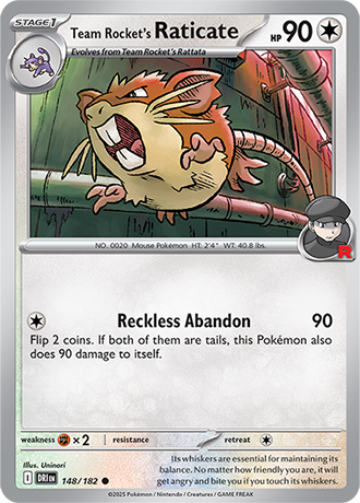 148 Team Rocket's Raticate