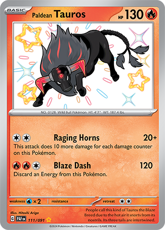 111 Paldean Tauros