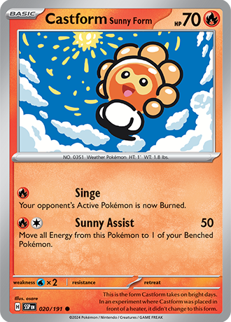 020 Castform Sunny Form