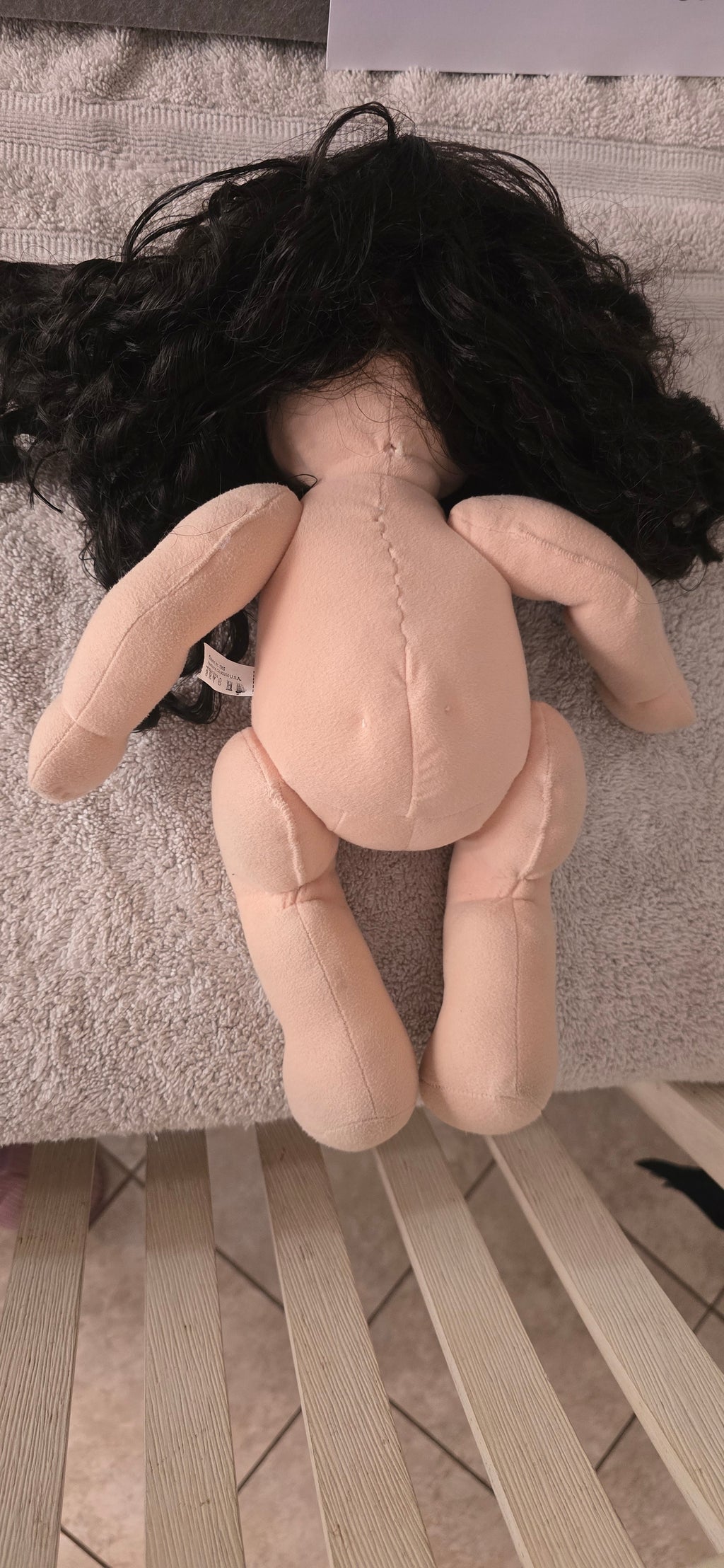 My child doll 1988 Mid Part Ringlet green eyes.Pink lips.